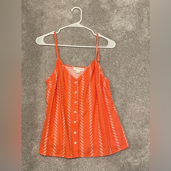 Treasure and Bond Orange Button Up Cami - Picture 2 of 5